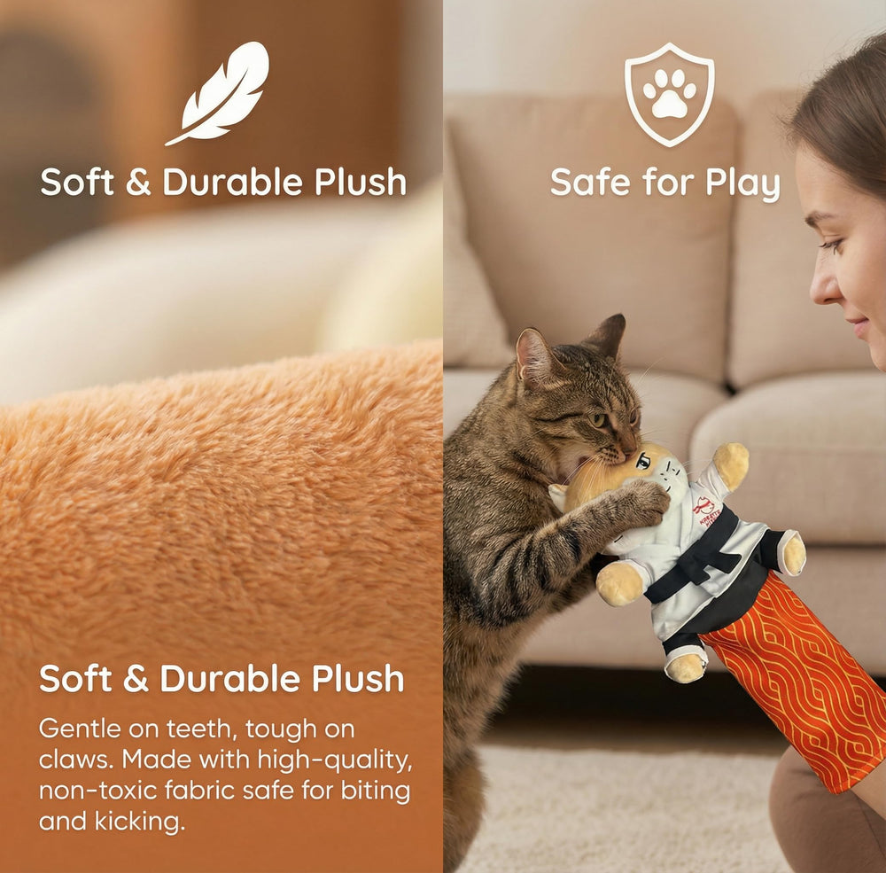 KYWYOYOU Karate Kitty Puppet : compagnon idéal pour renforcer le lien.