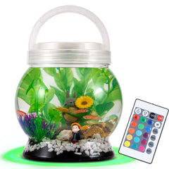la ken du mini-betta aquarium lampe del 20 couleurs pour ambiance personnalisée