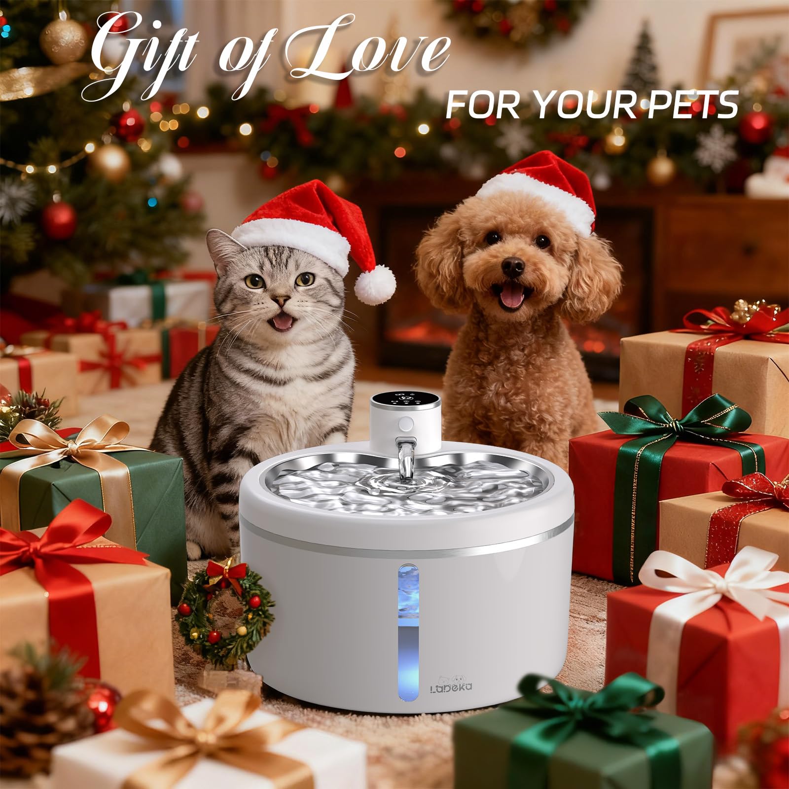 LABEKA utilisation quotidienne: hydratation simple pour chats et chiens.