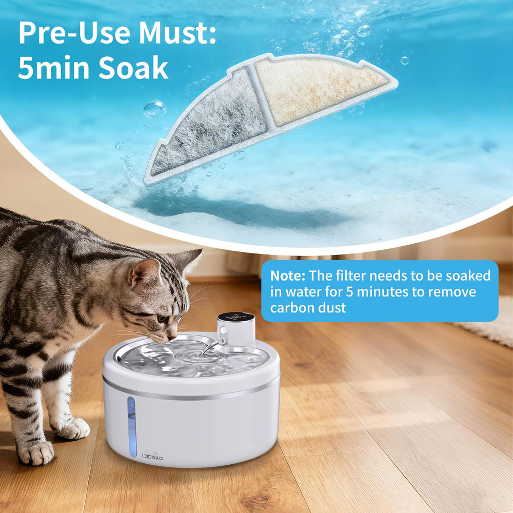 LABEKA fontaine chat 3L, parfaite pour plusieurs chats à hydratation continue.