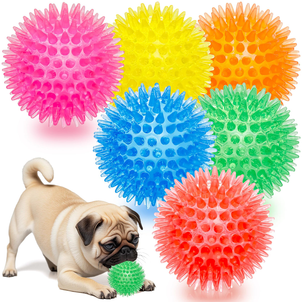 Jouet Labeol 2,6 pouces robuste pour mâchoires fortes et jeux interactifs.