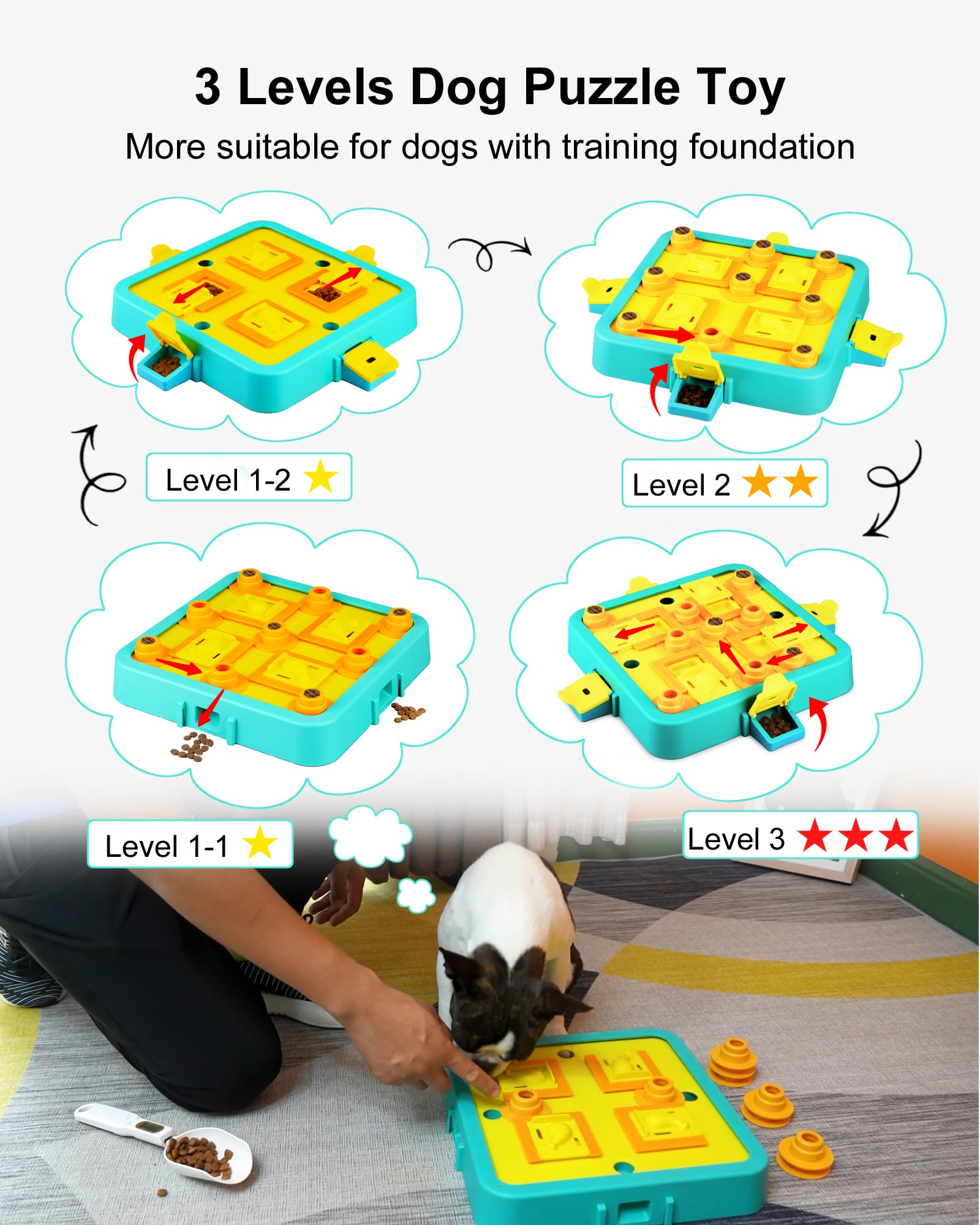 Jouet puzzle LACCEN niveau 3 – boites-mobiles prolongeant le jeu et la concentration.