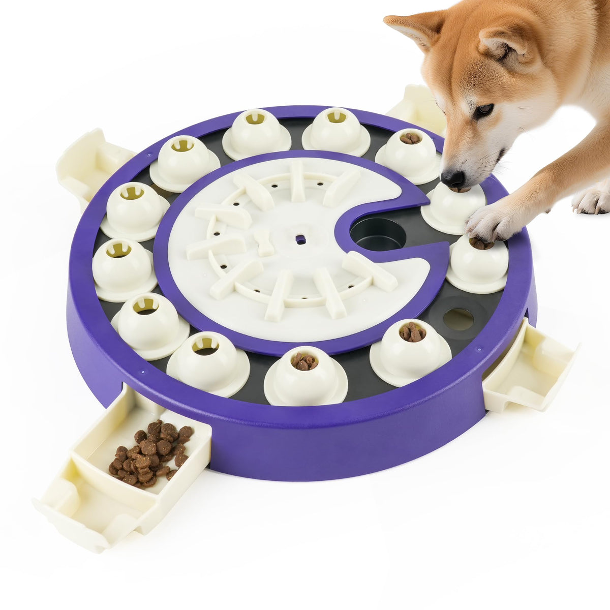 LACCEN puzzle-chien 3-niveaux: stimule le raisonnement et l'intelligence du chien.