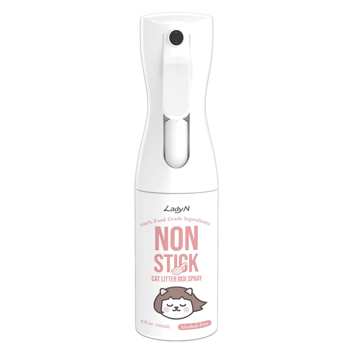 Lady N pulvérisateur antiadhérence: bouteille 177 ml prête à l’emploi, nettoyage facilité.