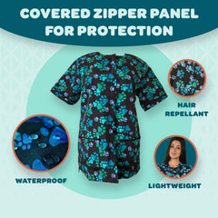 Panneau zippé protégé Ladybird Line 701 facilite l’enfilage et le nettoyage.