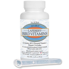 Lafeber's Avi-Era en poudre dans l'emballage, dosage pratique.
