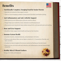 Forme ronde – LAFEBER'S Nutri-Berries Senior stimule le jeu et l'exploration.