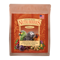 LAFEBER'S Nutri-Berries Senior: emballage clair et assurance qualité non-OGM.