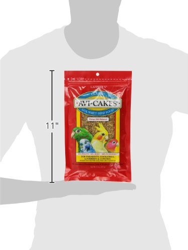 Lafebers Avi-Cakes pour conures: texture mâchable et énergie quotidienne.