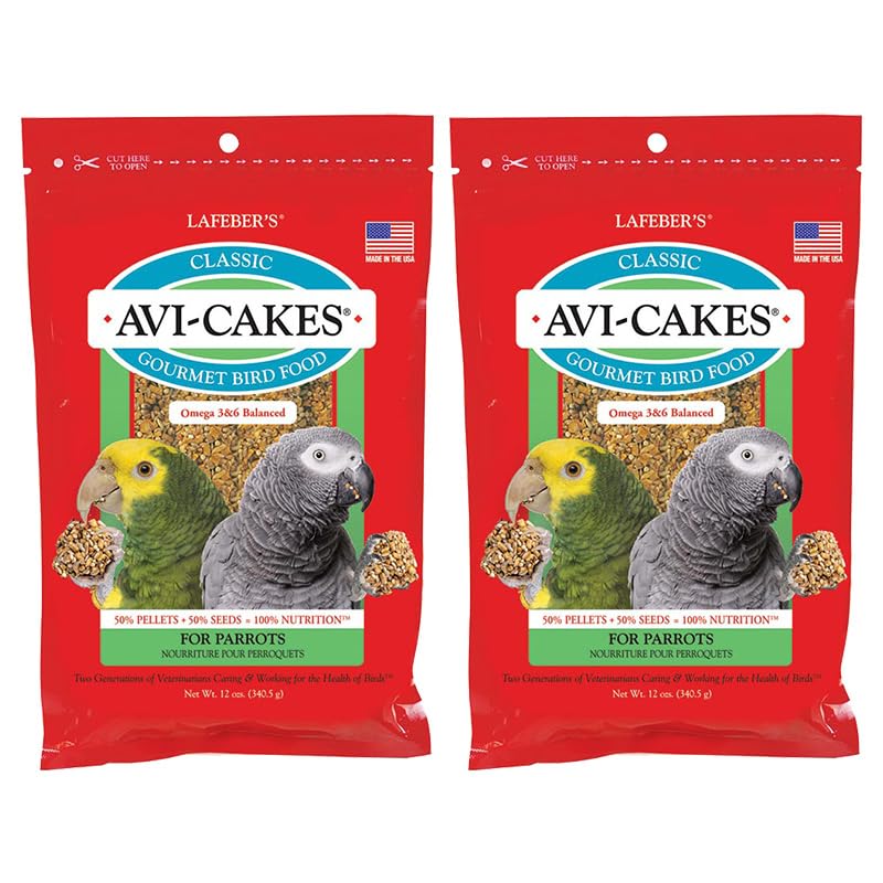 LAFEBER'S Avi-Cakes: boîte ouverte, alimentation équilibrée pour perroquets