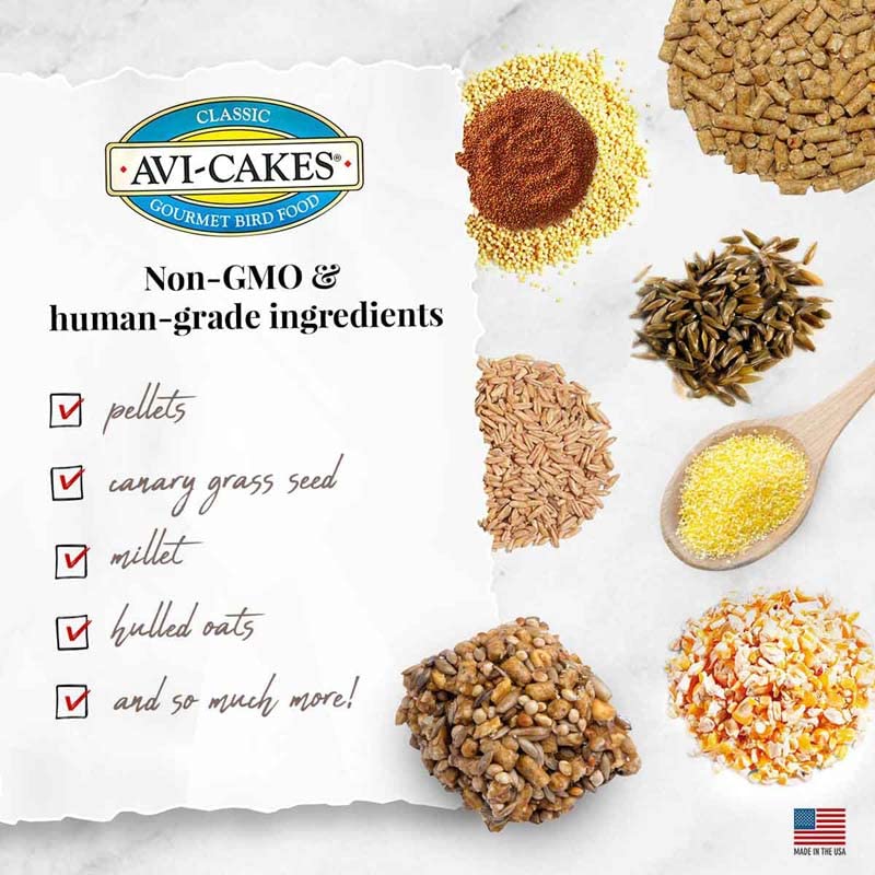 LAFEBER'S Avi-Cakes: ingrédients sans OGM, choix sûr pour perroquets