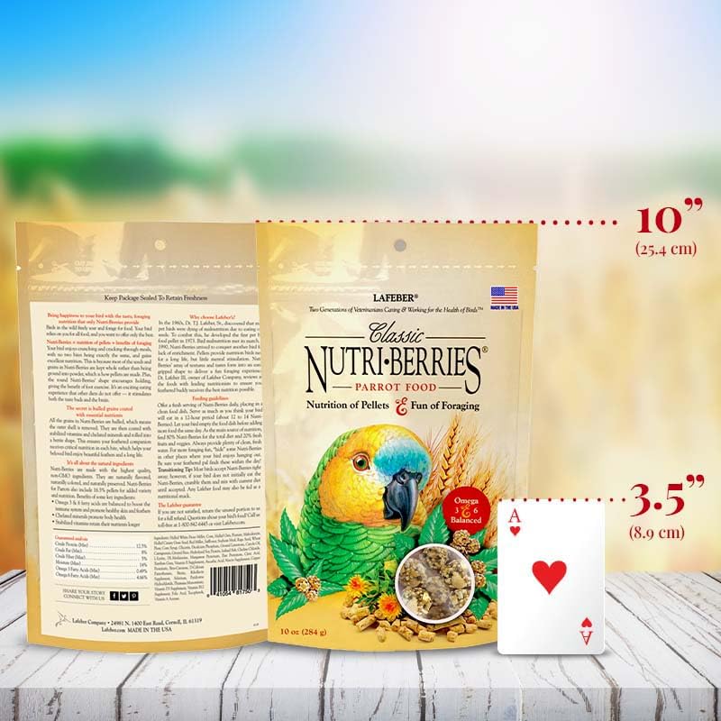 Ingrédients de qualité humaine pour LAFEBER'S Nutri-Berries, repas sûr et traçable.