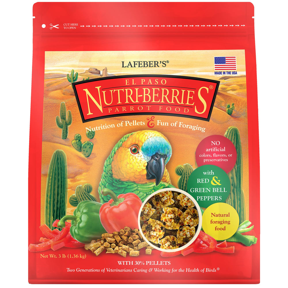 LAFEBER'S El Paso Nutri-Berries emballage prêt à l'emploi pour perroquets.