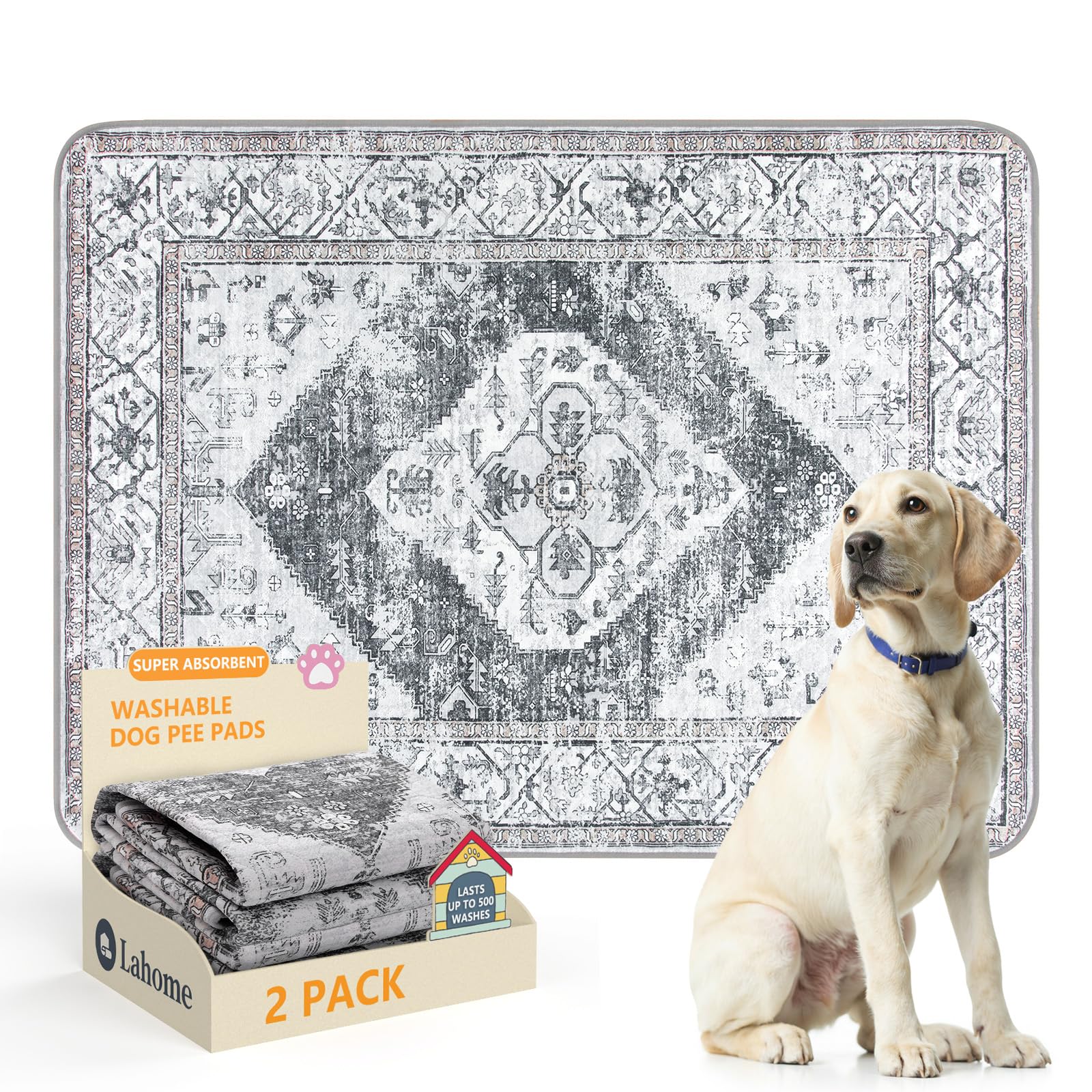Tapis Lahome pour chiots – ensemble de 2, idéal pour l’entraînement.
