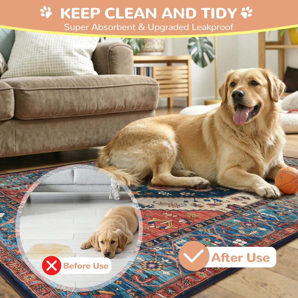 Tapis Lahome antiderapant sur parquet pour jeu