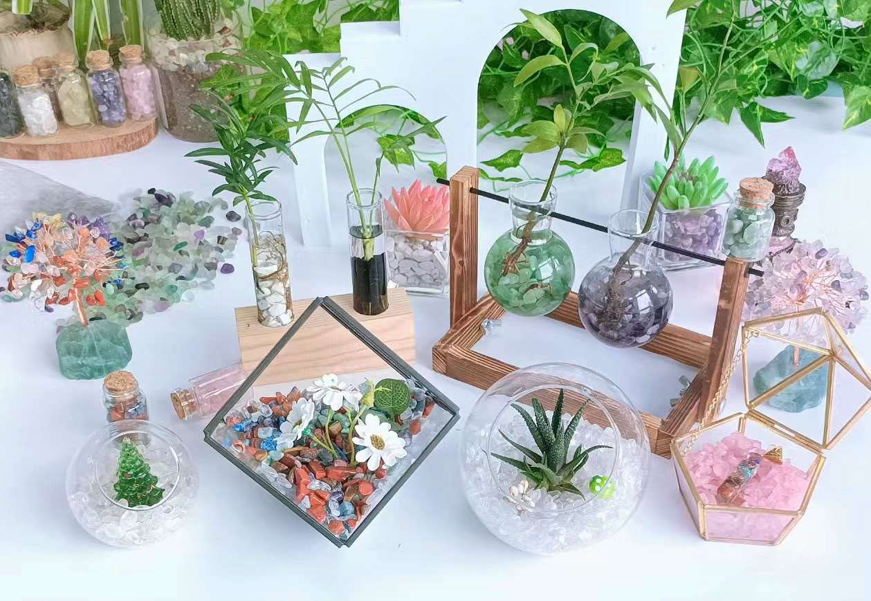 Laidanla: granulats turquoise pour pot de fleurs et arrangements
