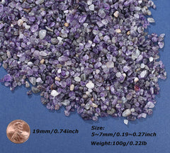 Laidanla graviers-pour-pot-de-fleurs-amethyste: gravier décoratif pour pots et aquariums.