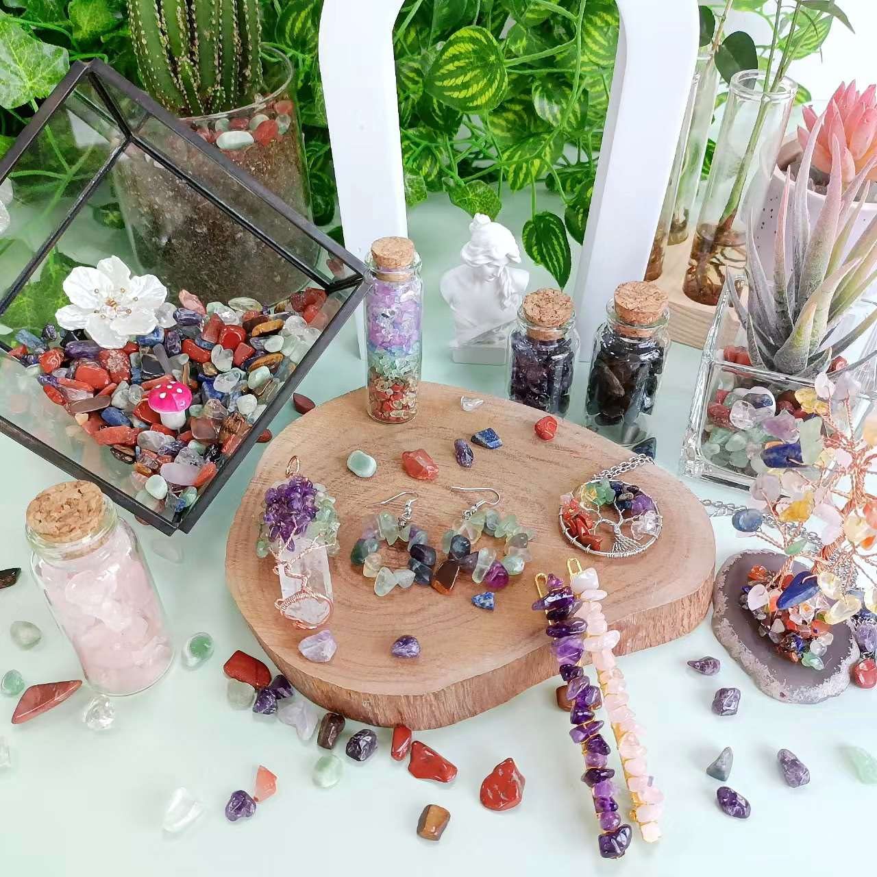 Laidanla petits-cristaux-amethyste-reiki: accessoires pour Reiki et nettoyage des chakras.
