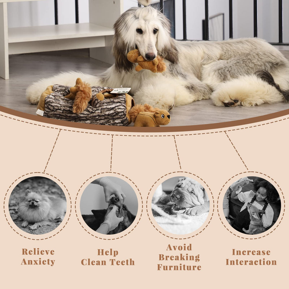 Écureuil peluche interactif Laifug, jouet pour chien et jeu divertissant