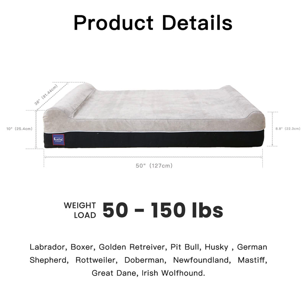 Liner imperméable durable Laifug protège le matelas du chien contre les éclaboussures.
