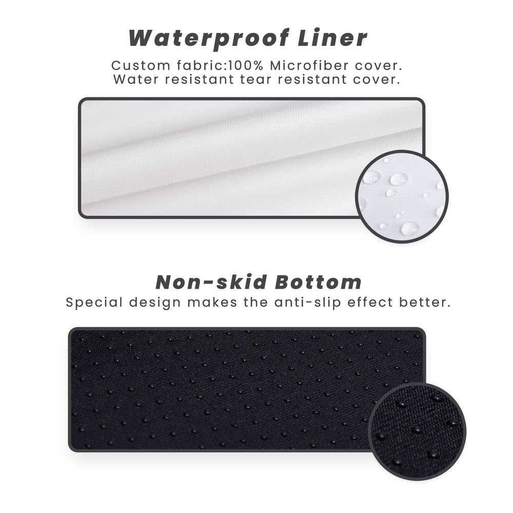 Revêtement microfibre 210g doux, dépoussiérage facile et nettoyage rapide.