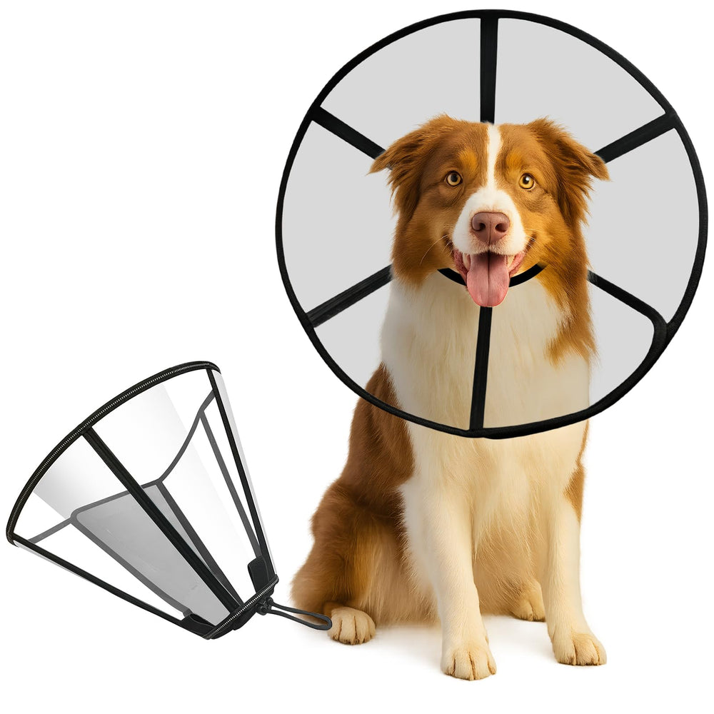 Lainergie cone doux pour chien en convalescence, protège les plaies et favorise le repos.