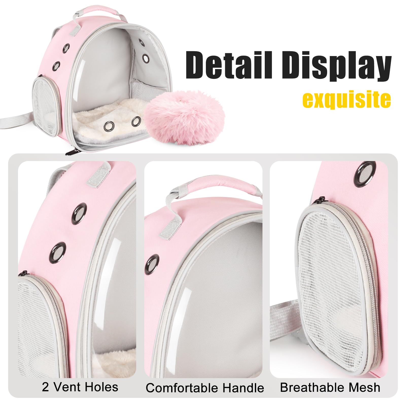 LAIRIES fenetre-bulle-transparente: vue claire sur l'animal pendant l'usage