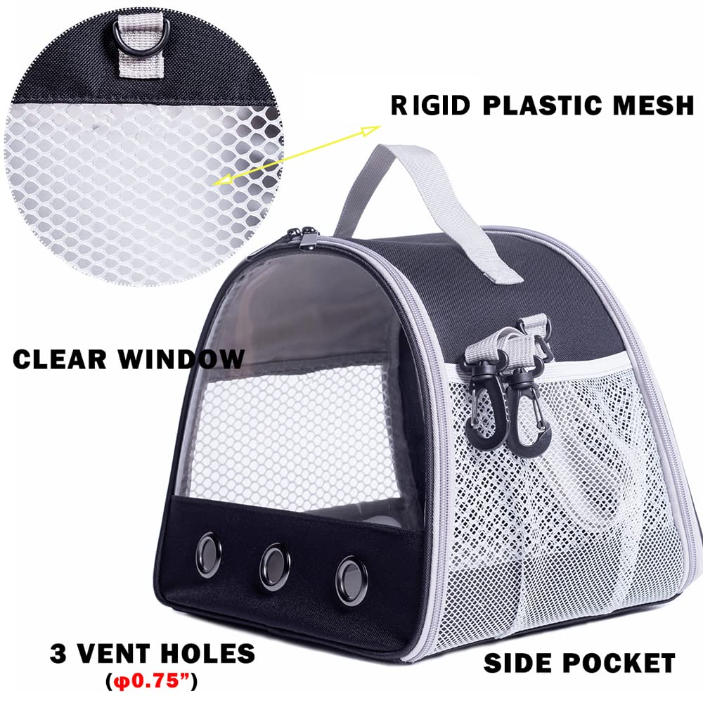 LAIRIES porte-animaux, fenêtre transparente pour le regard curieux du compagnon.
