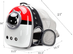 LAIRIES sac chat extension dorsale, espace accru pour déplacements