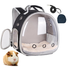 LAIRIES sac à dos petit animal avec fenêtre bubble, ventilation efficace lors des sorties.