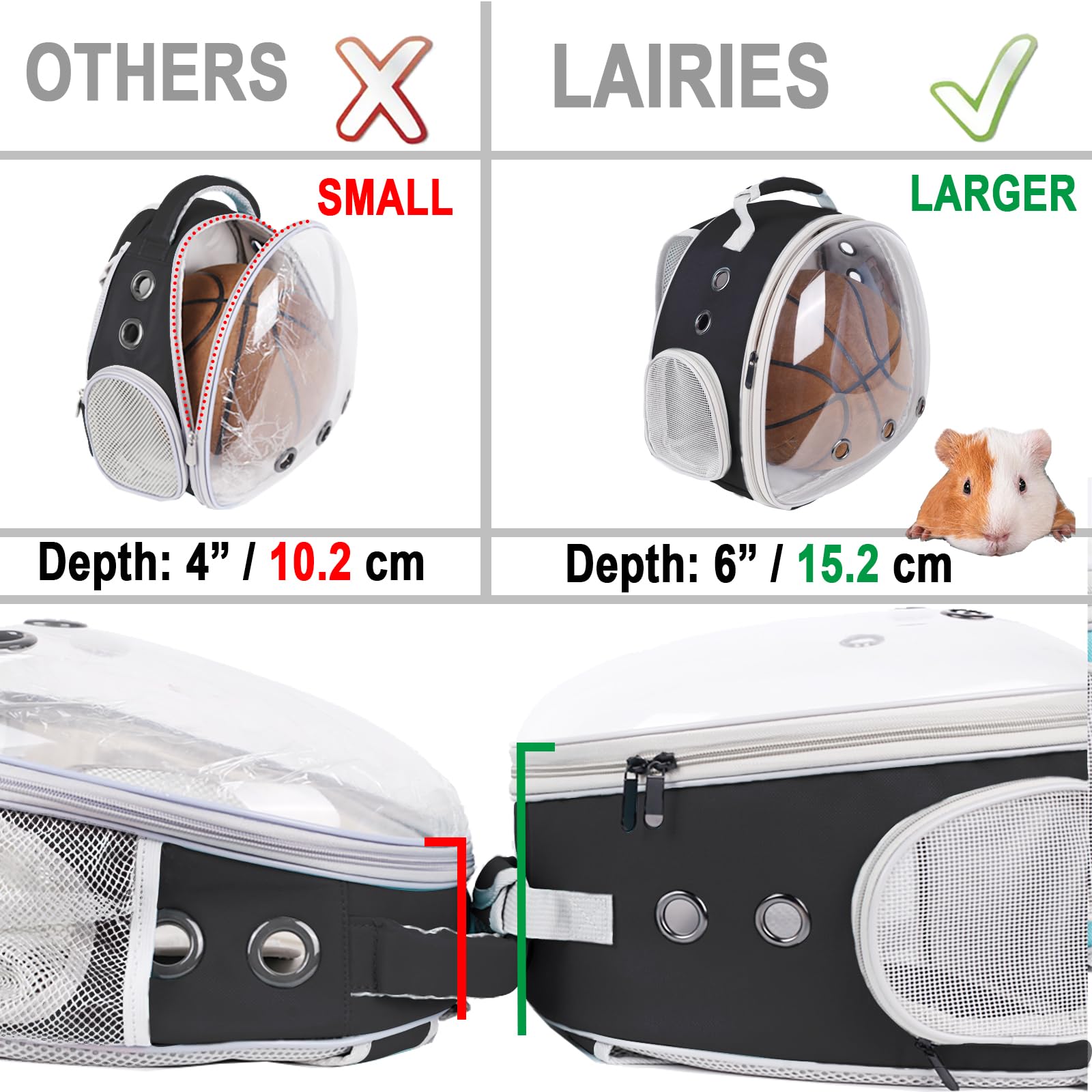 Lairies sac animaux avec matelas exclusif, douceur et confort pour petites bêtes.