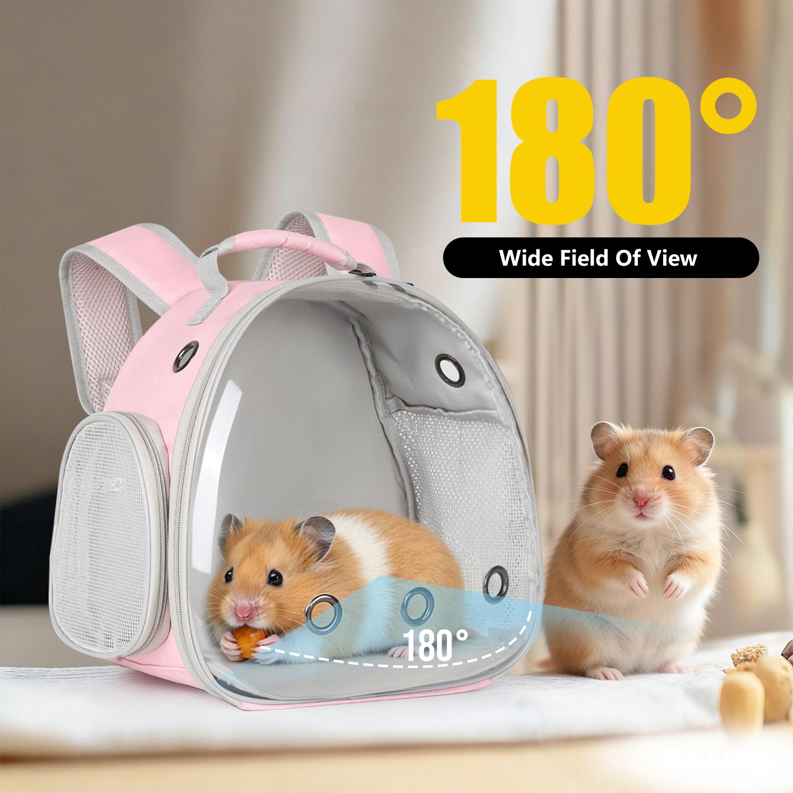 LAIRIES sac en oxford 600D rose, durable et facile à nettoyer.