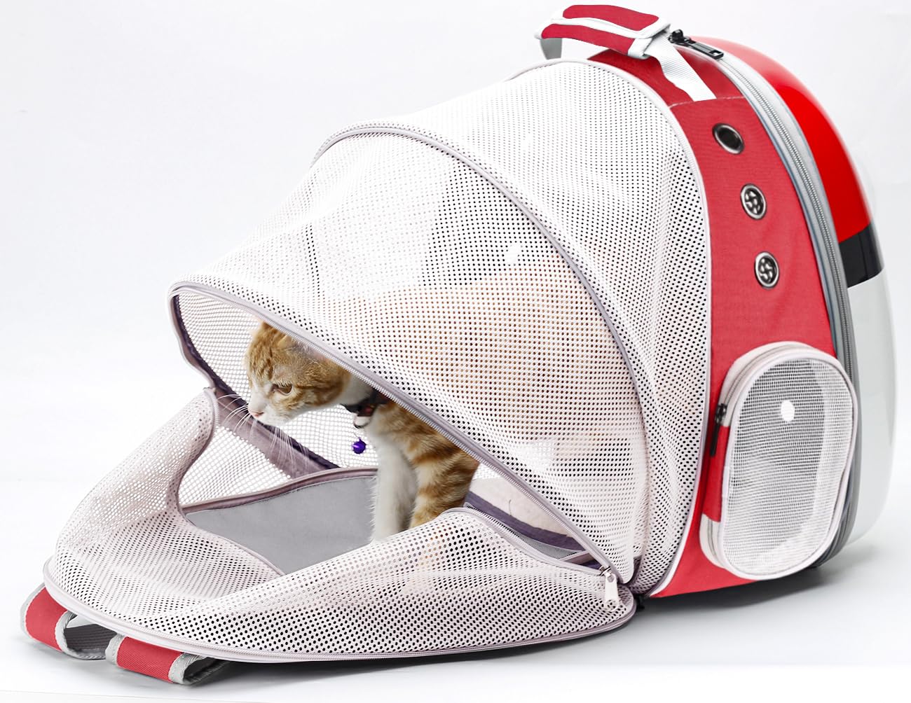 LAIRIES sac d'ados porte-chat extensible sangle poitrine rembourrée: maintien sûr pendant les déplacements.