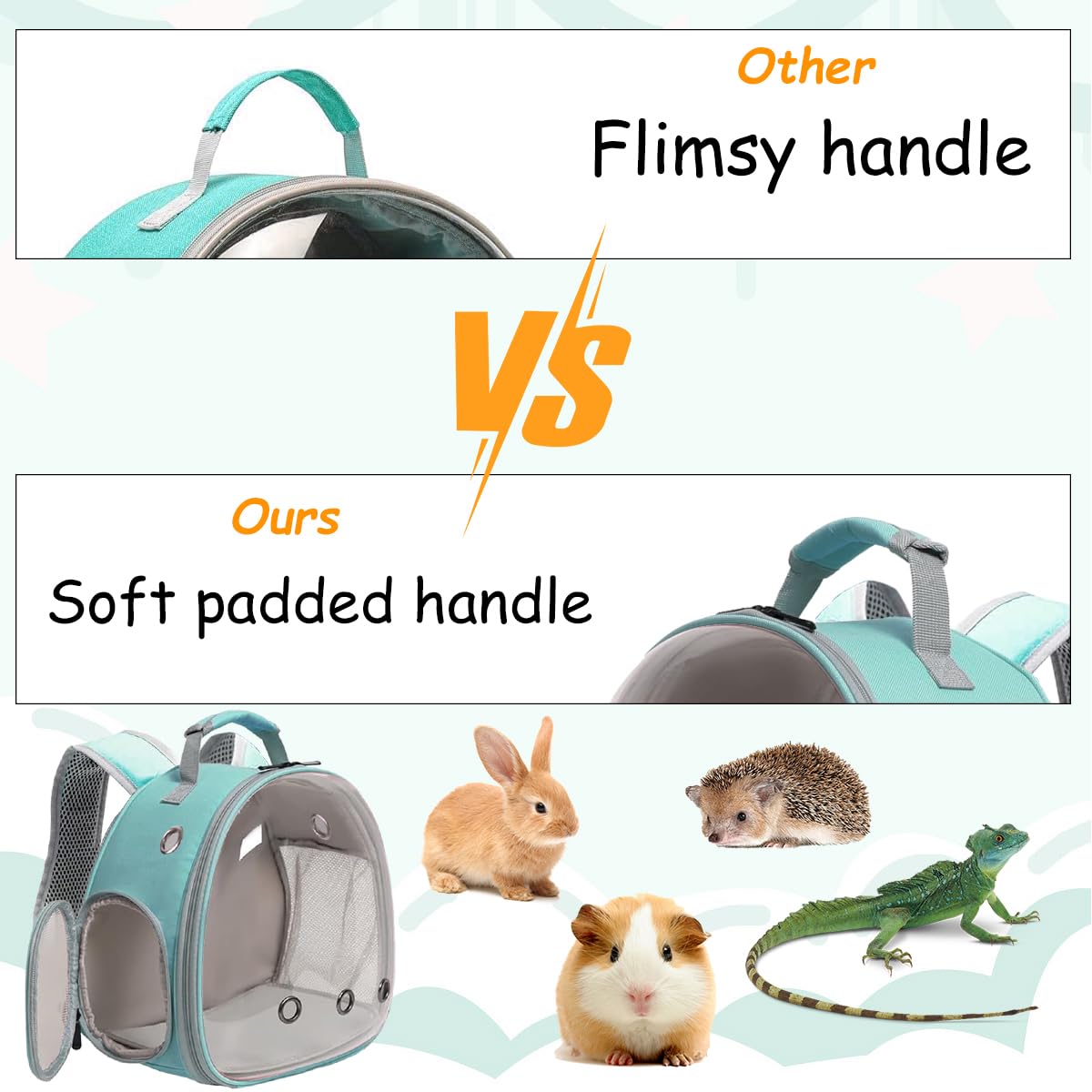 LAIRIES ensemble pratique pour lapins et hamsters lors de sorties quotidiennes.