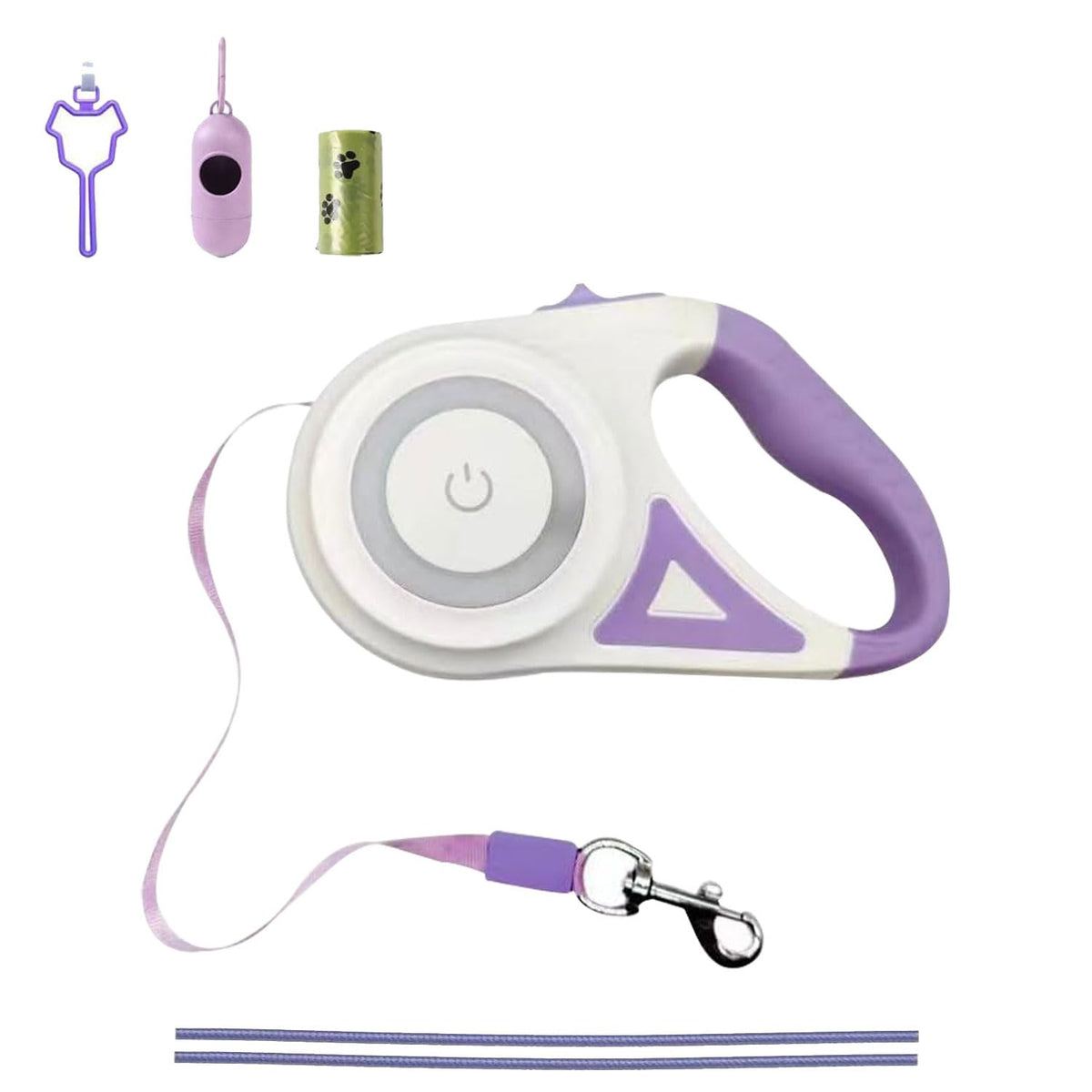 Laisse rétractable lumineuse pour chien, idéale pour promenades nocturnes et sûres
