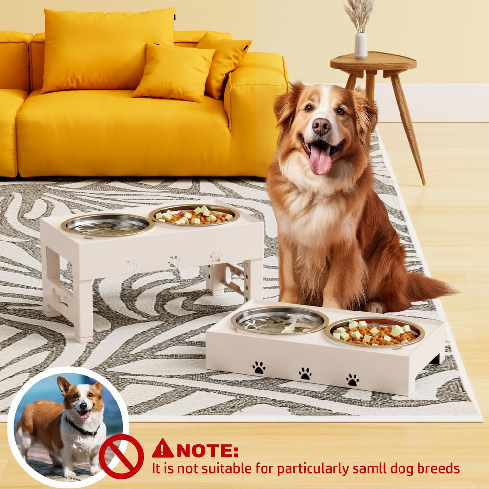 LAKIPETN hauteur ajustable; adaptation facile pour différentes tailles de chien.