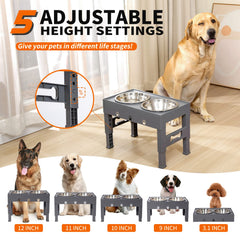 Réglage des hauteurs: ergonomie LAKIPETN adaptée à votre chien.