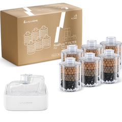 LALAHOME RealPura filtre pour fontaine de chat, ensemble 6 pièces améliore l'hydratation