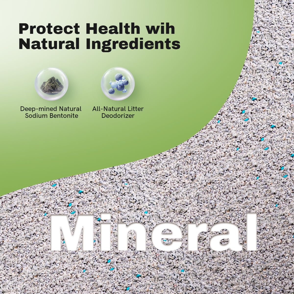 LALAHOME Bentonite Naturelle et Sûre : texture douce pour les pattes.