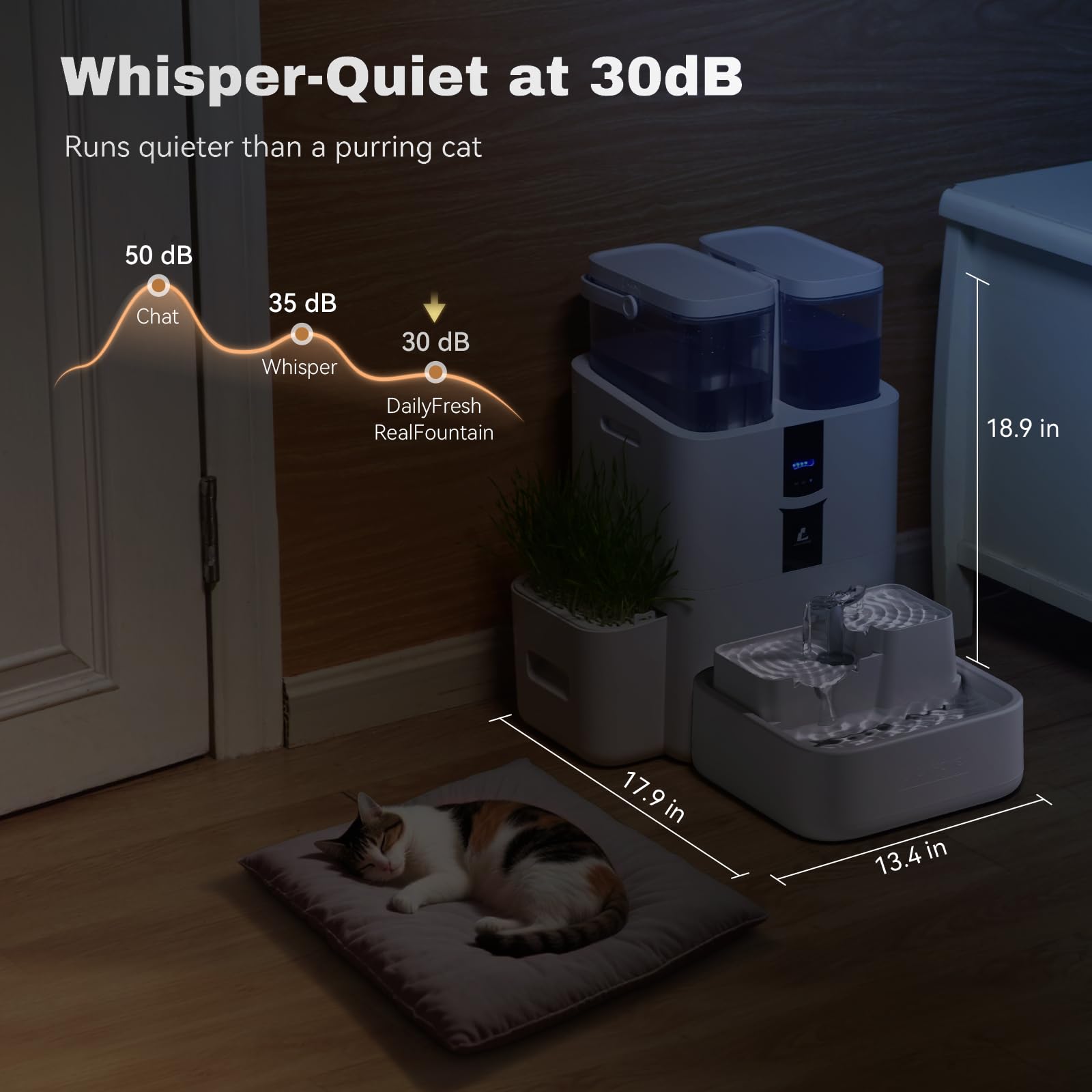 Pompe silencieuse LALAHOME pour nuit calme.
