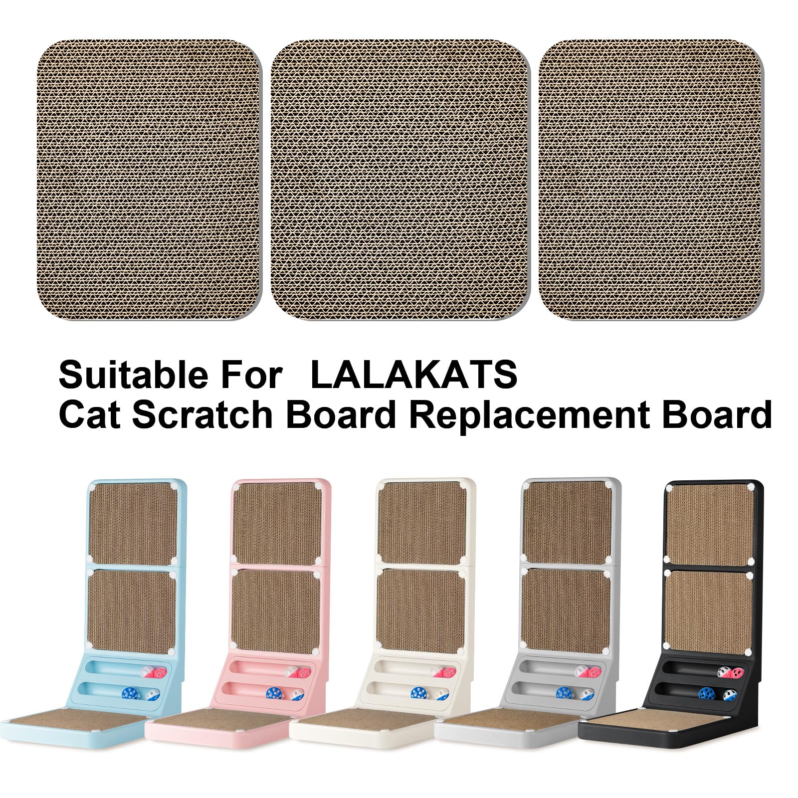 LALAKATS texture des pads de grattage, sensation rugueuse.