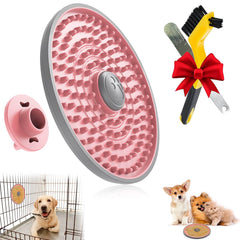 Lalolee Lick Mat rose, design élégant favorisant alimentation lente et apaisement.