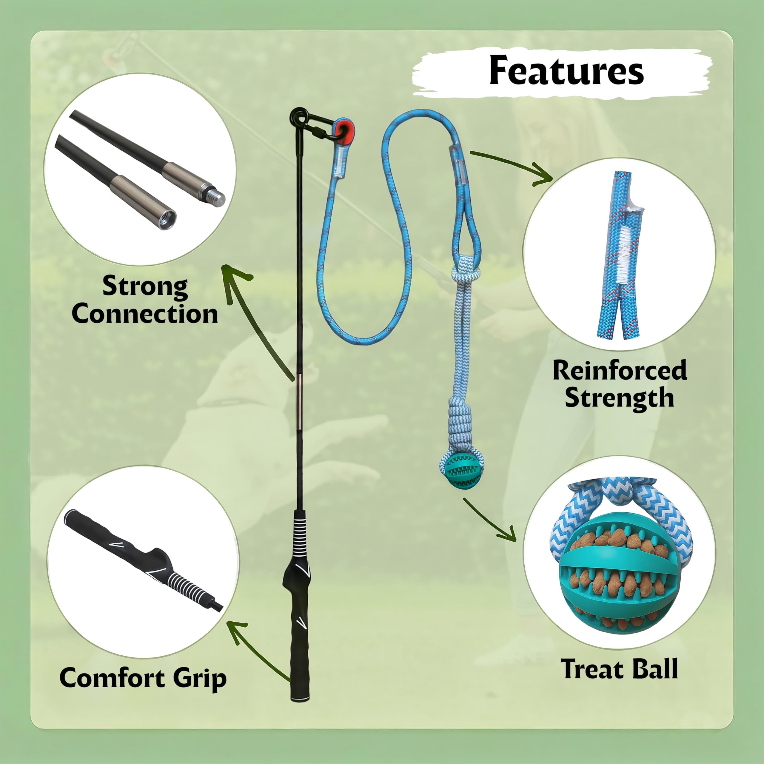 Lamfer Corde durable: jouet chien résistant pour mordillages et activités extérieures.