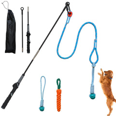 Lamfer Pôle Interactif: jouet stimulant pour chiens pendant l'extérieur.
