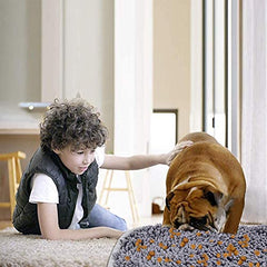 LAMTWEK Snuffle Mat, poils épais et rebord protégeant les friandises.