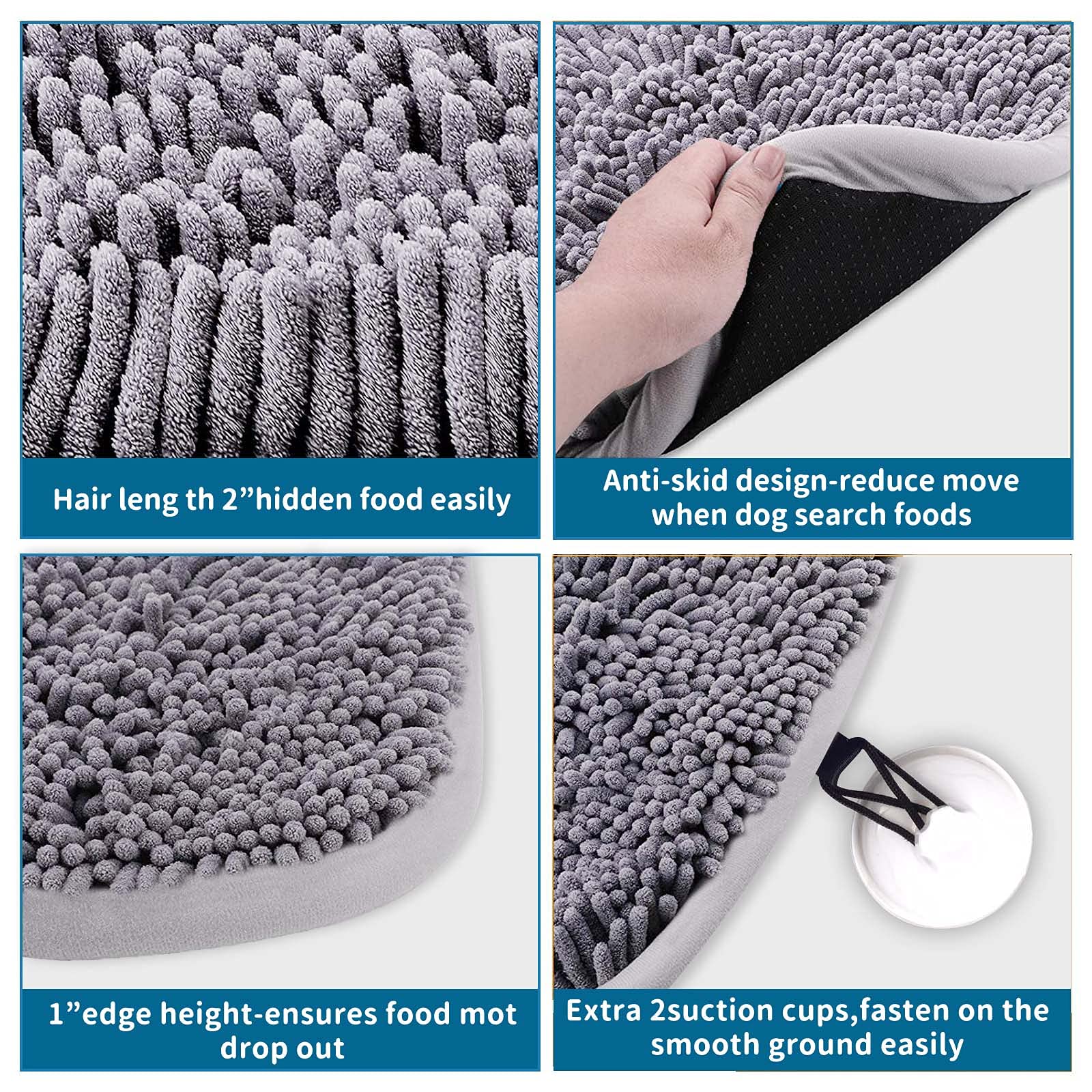 LAMTWEK Snuffle Mat, polyester non toxique et durable.