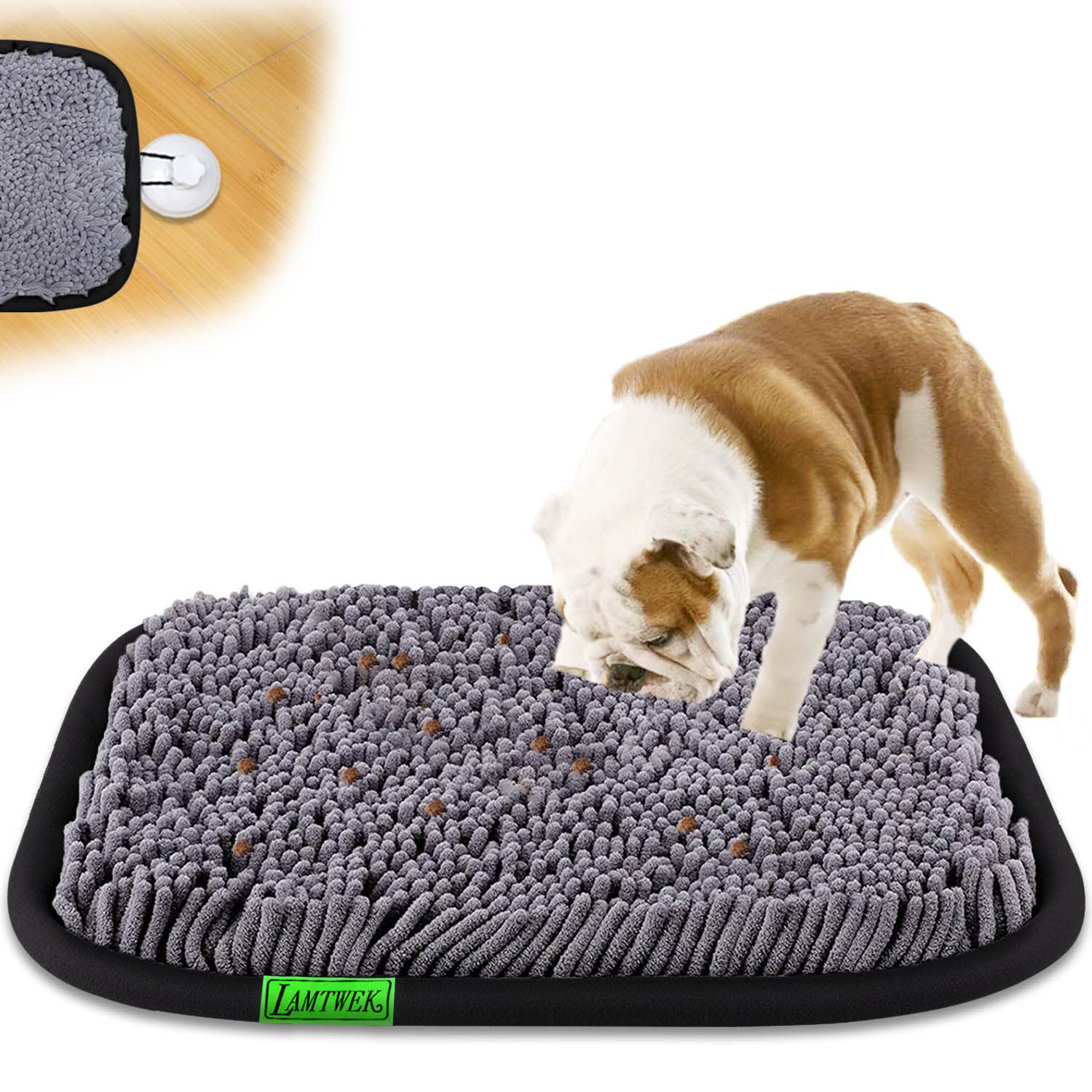LAMTWEK tapis fouillage chien 17x21, stimule le flair et l'activité mentale.