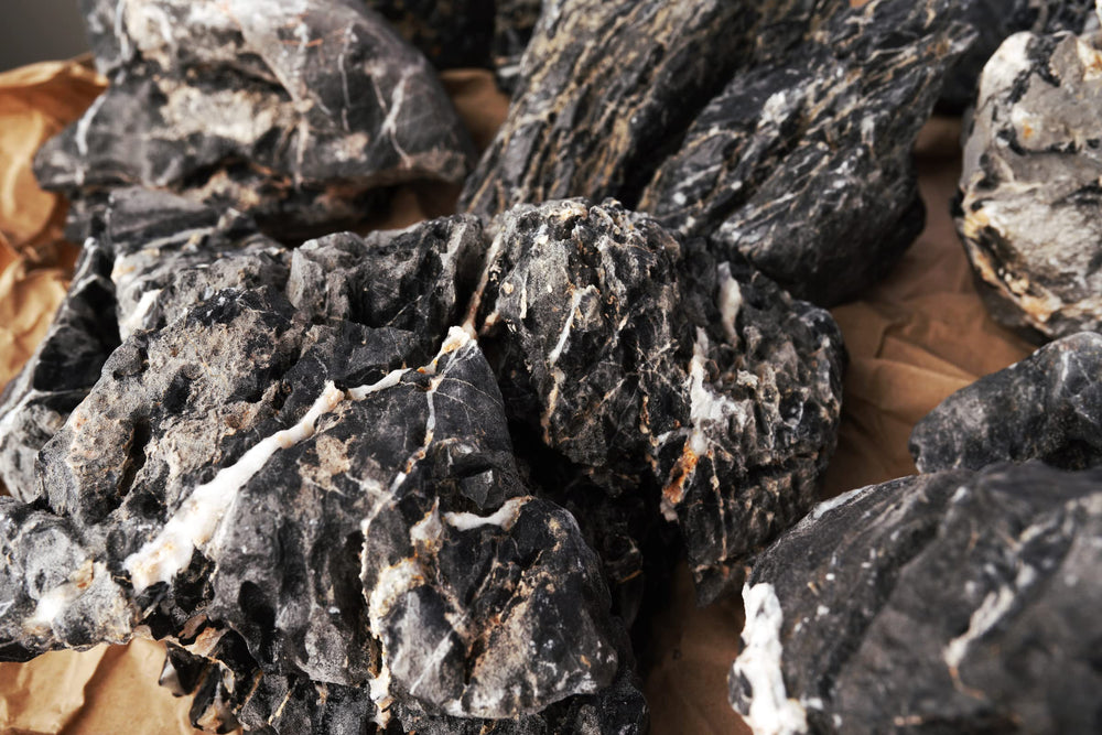 LANDEN pierres Seiryu Noires cavernes et piles pour aquascape naturel