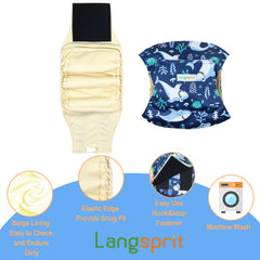 Bandes Langsprit mâles lavables en machine, réutilisables et économiques.