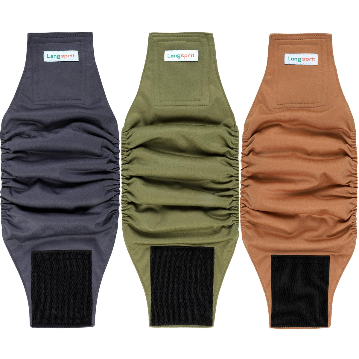 Langsprit bandes mâles pour chiens – pack de 3, confort et absorption